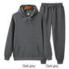 Solid Color Hoodie Two Pieces Set Hooded Sweatshirt Women's Hoodie Autumn Men's Hoodie + Pants Sets