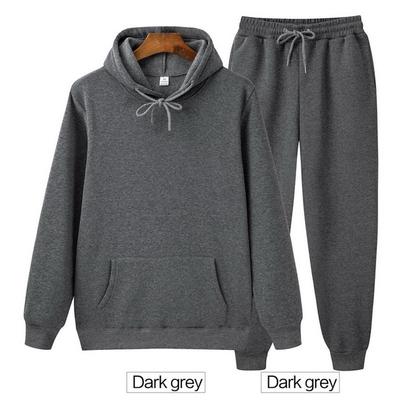 Однотонная толстовка с капюшоном, комплект из двух предметов, толстовка с капюшоном, женская толстовка, осенняя мужская толстовка + брюки, комплекты