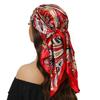 Head Scarf Women Luxury Brand Square 90*90cm Silk Foulard Satin Bandana Cheveux Soft Neckerchief Hijab Hair Scarves For Ladies