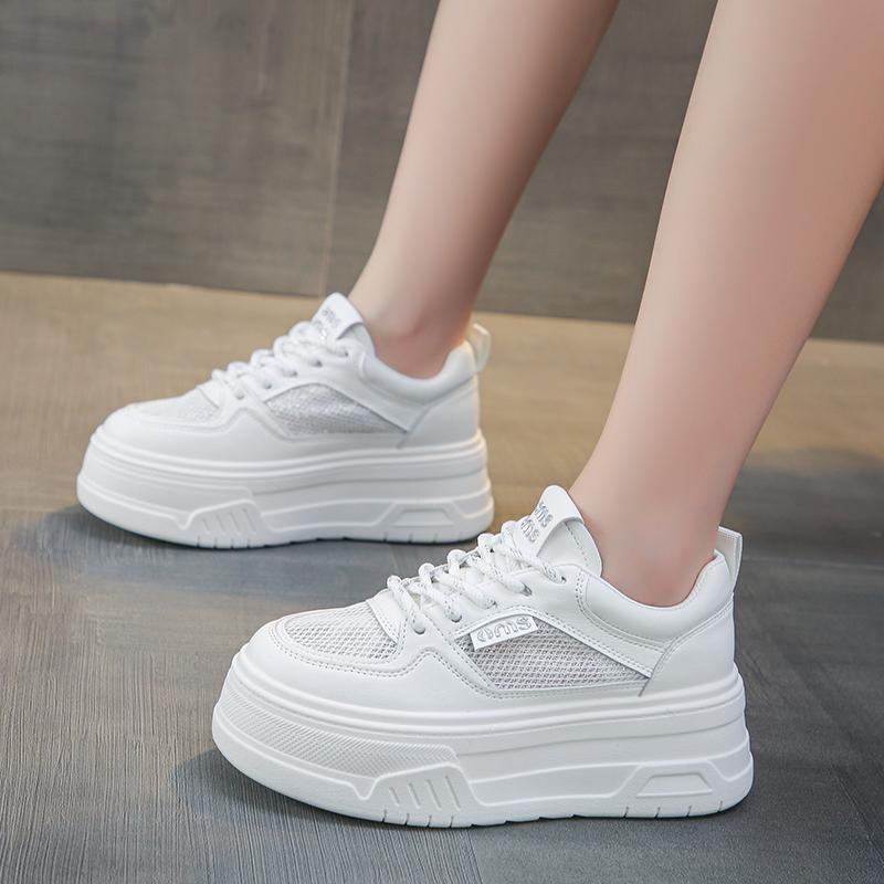 New Fashion Women's Casual Vulcanized Shoes New Trend Versatile Thick-soled Shoes Women's Breathable Tennis Shoes Zapatos
