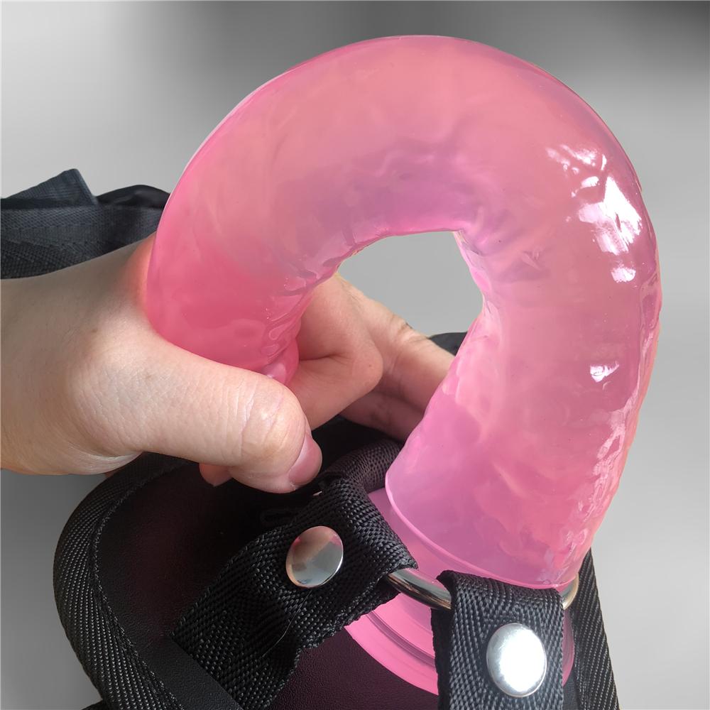 Новый Реалистичный Дildo-Желток 210x35 мм Ремень для Strap-on Фальшивый Пенис Секс-Игрушка для Лесбийских Пар Ременные Дилдо