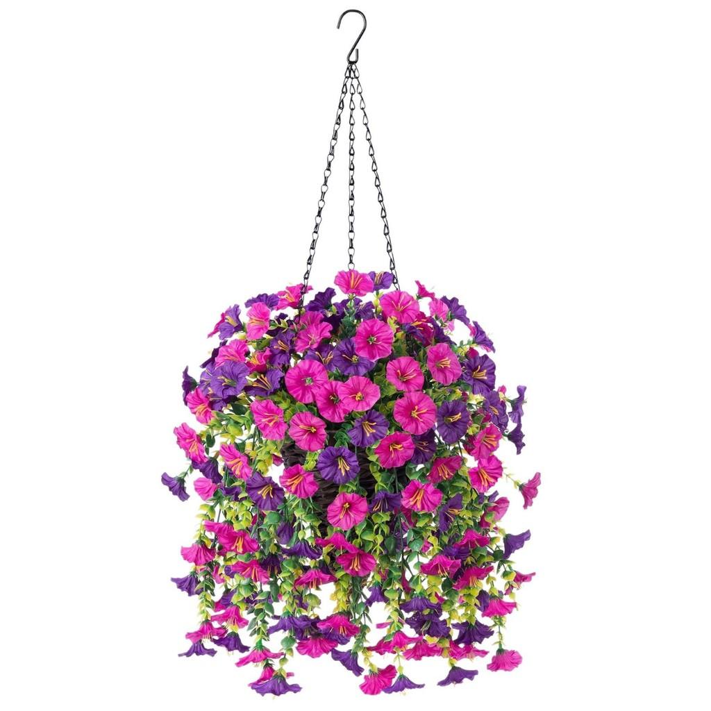 Nil Ipomoea Artificial Flower Vine Wall Decor With Plastic Flowers For Parties