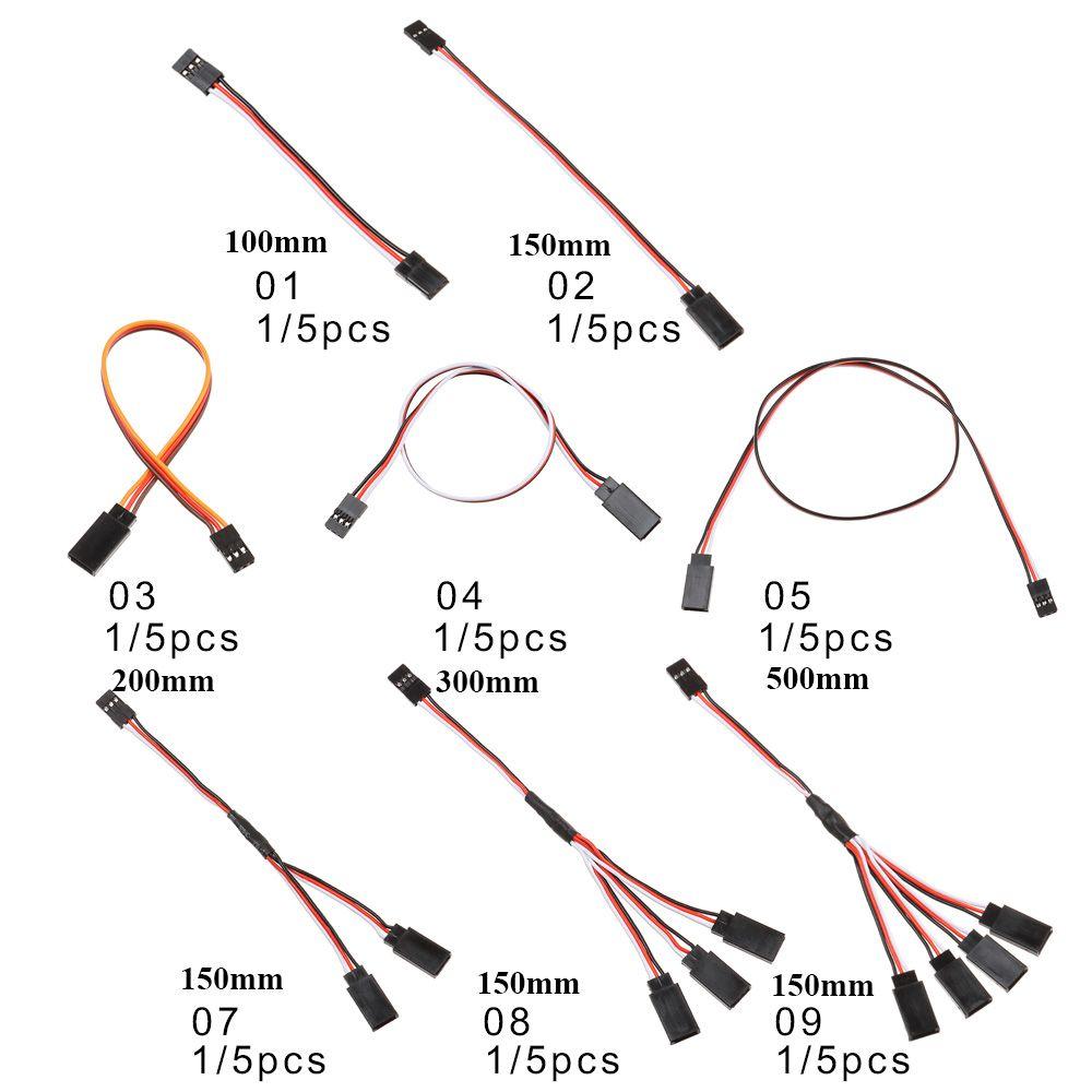 9 Styles For Rc Helicopter Rc Drone RC Servo Lead RC Model Wire Cable Extension Y Extension Cord