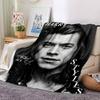 Harry Styles Fashion Flannel Blanket Super Soft Warm Cozy Blanket For Sofa Bed Office Travel Allseason Home Decor Gift