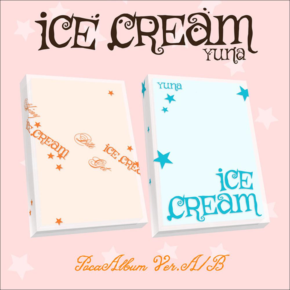 ЮНА (ITZY) [Мороженое] POCAALBUM Версия A / B. + Бесплатный подарок