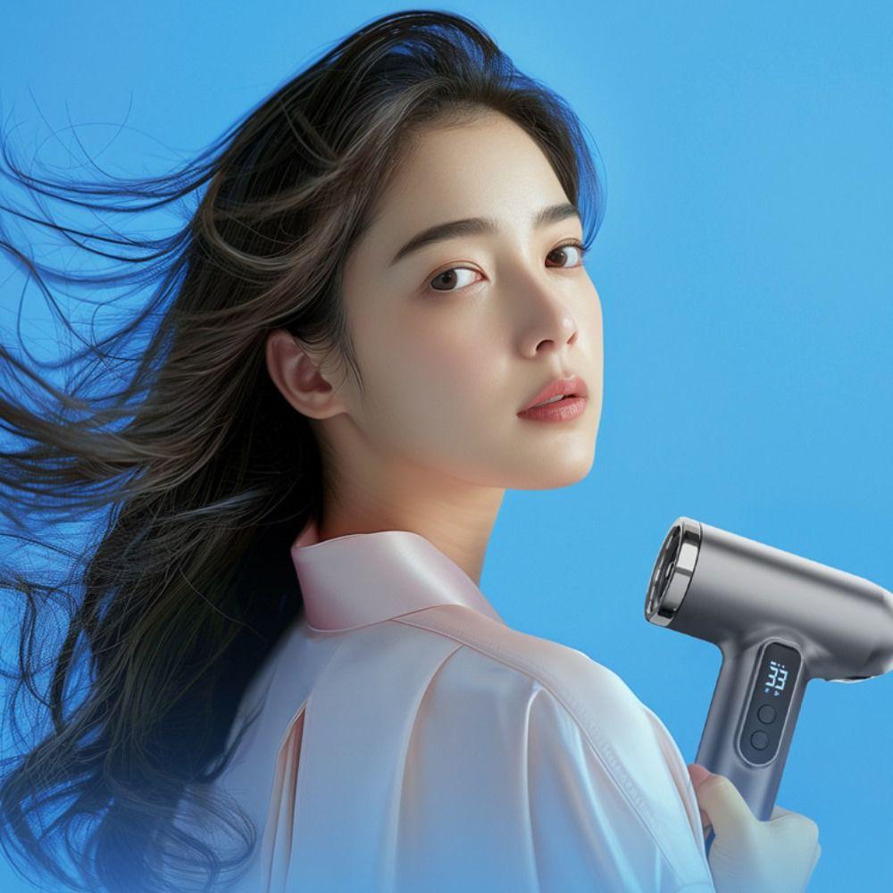 Rechargeable Portable Blow Dryer High-Speed Negative Ion Hair Dryer Wireless Hair Dryer Salon