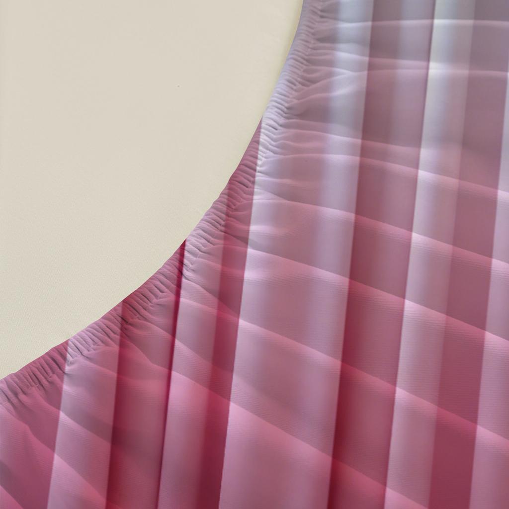 Розовый Бант Шторы Комплект Постельного Белья Натяжная Простыня Розово-Белый Градиент Шторы Принт Комплект Постельного Белья С Наволочками Для Спальни