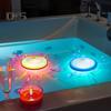 2 шт. плавающие светильники для бассейна IP67 водонепроницаемые RGB верхние и нижние меняющие цвет светильники для бассейна 8 динамических световых эффектов светильники для бассейна джакузи спа пруд