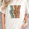 Vintage Tee, Boho Tee, Hippie, Peace Sign, Gift For Her, Gift For Him, Gift For Mom, Gift For Dad, Best Friend Gift, Graphic Tee, One Love