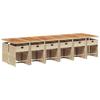 VidaXL Ensemble à manger de jardin et coussins 13 pcs beige 3277899