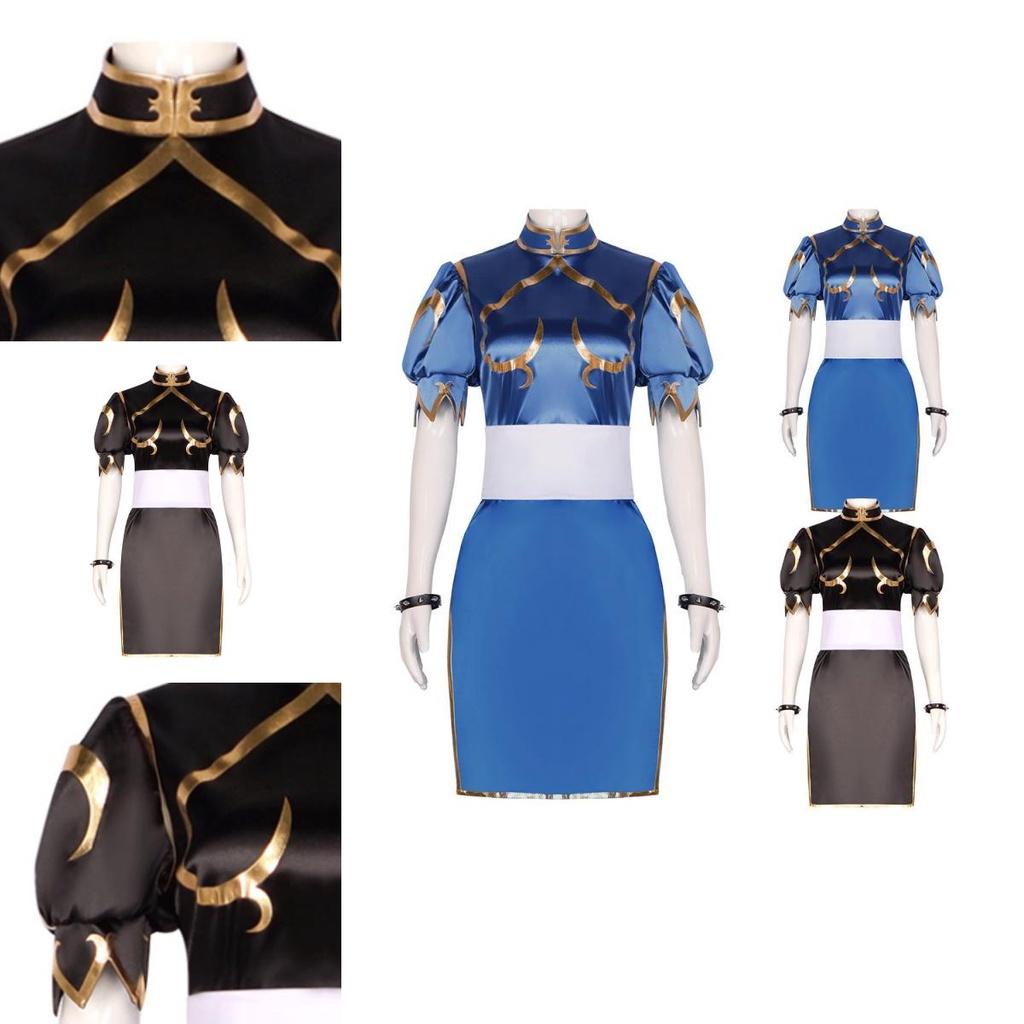 Street Fighter Apparel Chun-li Cosplay Outfit Polyester Material Spring 2023 Collection