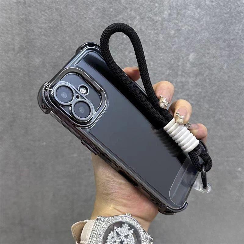 For Honor X8C X9C X7C X7A X9A X9B X7B GT Pro Power 50 Pro SE Magic 7 6 Lite 5 4 Pro Frame Casing With Strap Rope Soft Cover