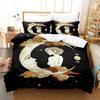 Witch's Moon Bedding Set Single Twin Full Queen King Size Aldult Boys Bedroom Duvet Cover Sets Anime