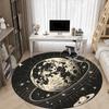 1pc Moon Saturn Office Round Area Rug, Indoor Mat Suitable ForOffice, Under Office Chairs Bedroom Living Room Home Decor, Room Deco n66