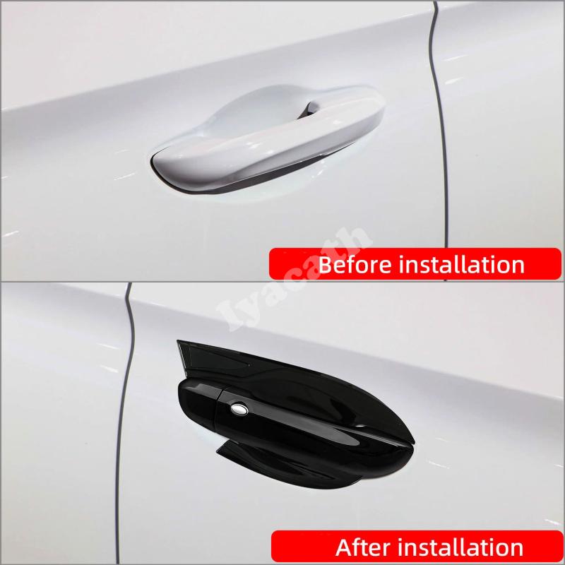 LHD RHD For MG3 Hybrid 2024 2025 ABS Carbon Fiber Black Car Door Handle Cover door bowl catch Protector Styling Auto Accessories