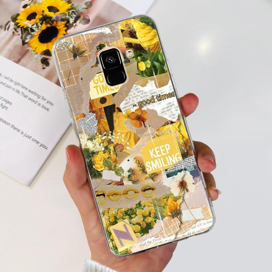 Для Samsung Galaxy A8 (2018) / A8+ (2018) Мягкий силиконовый TPU чехол SM-A730F A530F для Samsung A 8 A8 Plus, милые чехлы с мультяшными пандами