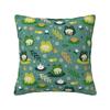 Cute Frogs Pattern Square Pillowcase Pillow Cover Polyester Cushion Zip Decorative Comfort Throw Pillow for Home Sofa