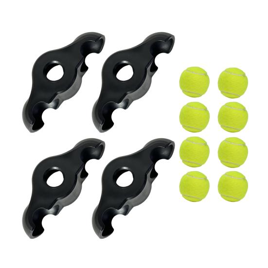 2/4 шт. накладки на ноги для велоспорта в помещении с 4/8 теннисными мячами для фитнес-велосипеда, амортизирующие, противоскользящие, для защиты пола, для домашнего спортзала, для тренировок, для велотренажера