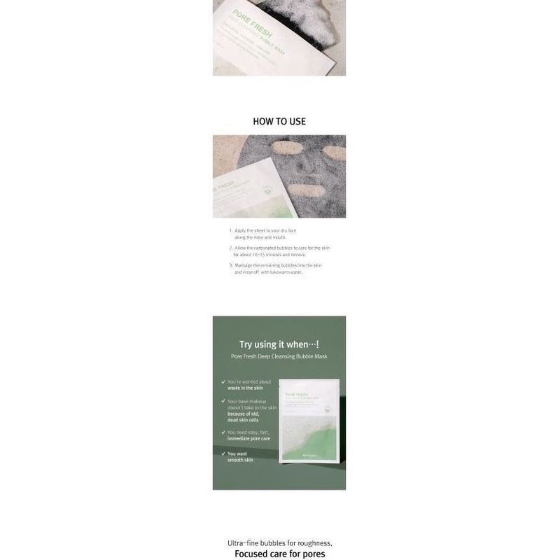 MIZON - Pore Fresh Deep Cleansing Bubble Mask