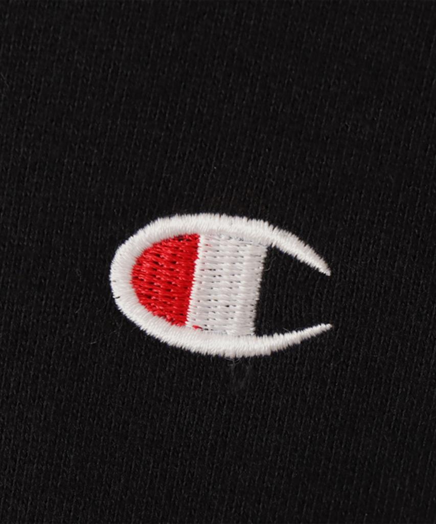 Champion Базовая толстовка с молнией и логотипом C, стандартный крой, цвет 'Off Black'