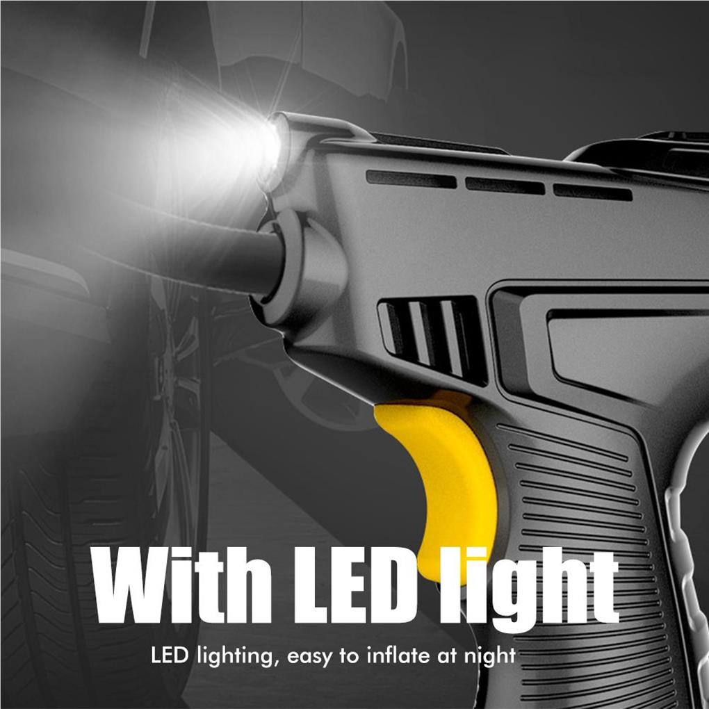 Портативный ручной беспроводной автомобильный воздушный компрессор 120 Вт цифровой автомобильный воздушный насос насос для накачивания шин для мотоциклов автомобилей велосипедов