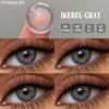 FUNSACHY 1 пара цветных контактных линз для глаз, натуральные серые мягкие контактные линзы, женский макияж глаз, зеленые зрачки, голубые контактные линзы для глаз
