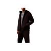 Minimalist Comfortable Versatile Hooded Zip-Up Long Sleeve Jacket Men Jackets Black 40EM587-001