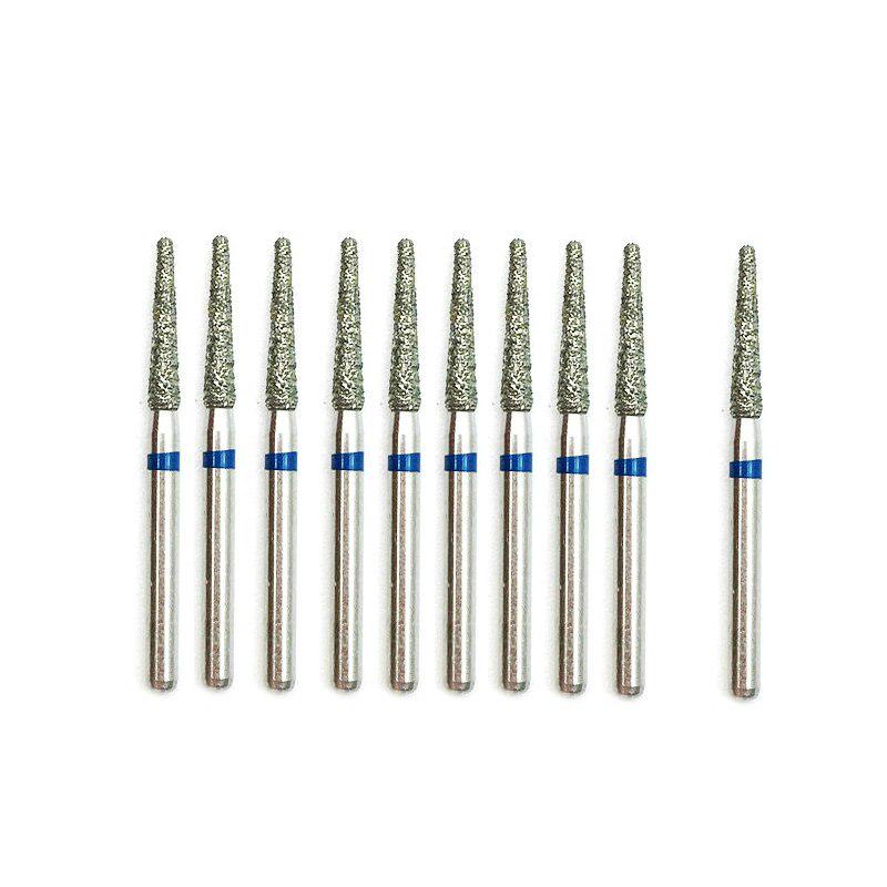 10 шт., стоматологические алмазные боры, стоматологические боры Dia-burs для высокоскоростного наконечника, средние стоматологические инструменты, стоматологическая лаборатория 847KR16