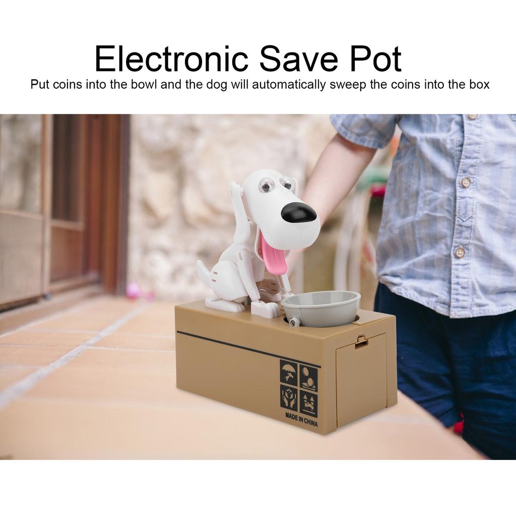 Копилка Электронная копилка Робо-собака Банк Автоматический Банк для детей