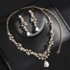 Elegant Necklace Earring Set Sparkling Crystal Bridal Necklace Wedding Jewelry  Bridal Wear