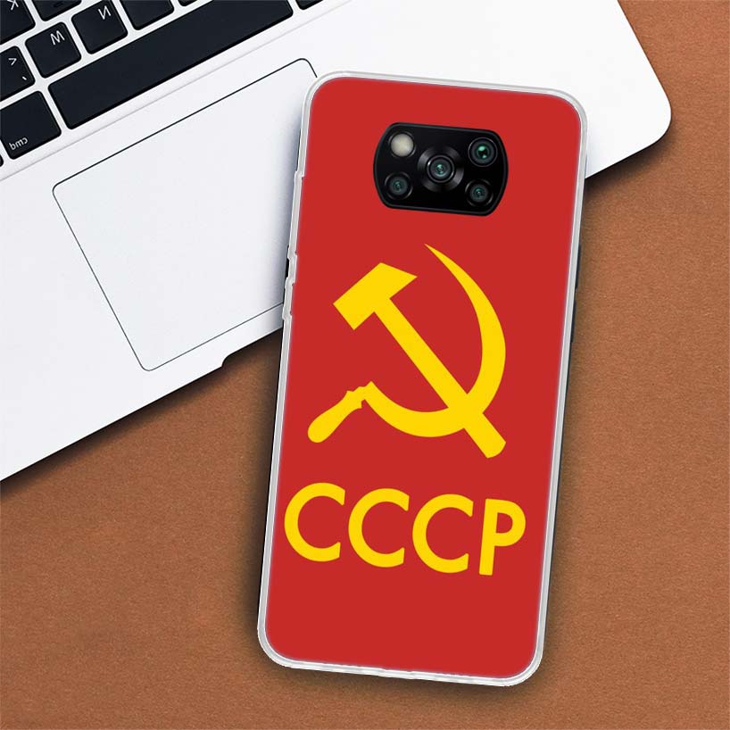 Чехол для телефона с флагом СССР для Xiaomi Mi 11 Lite 11i 12X 12 9 8 11T 10T 9T Pro 10 5X 6X Ultra 5G Cover Coque Capa