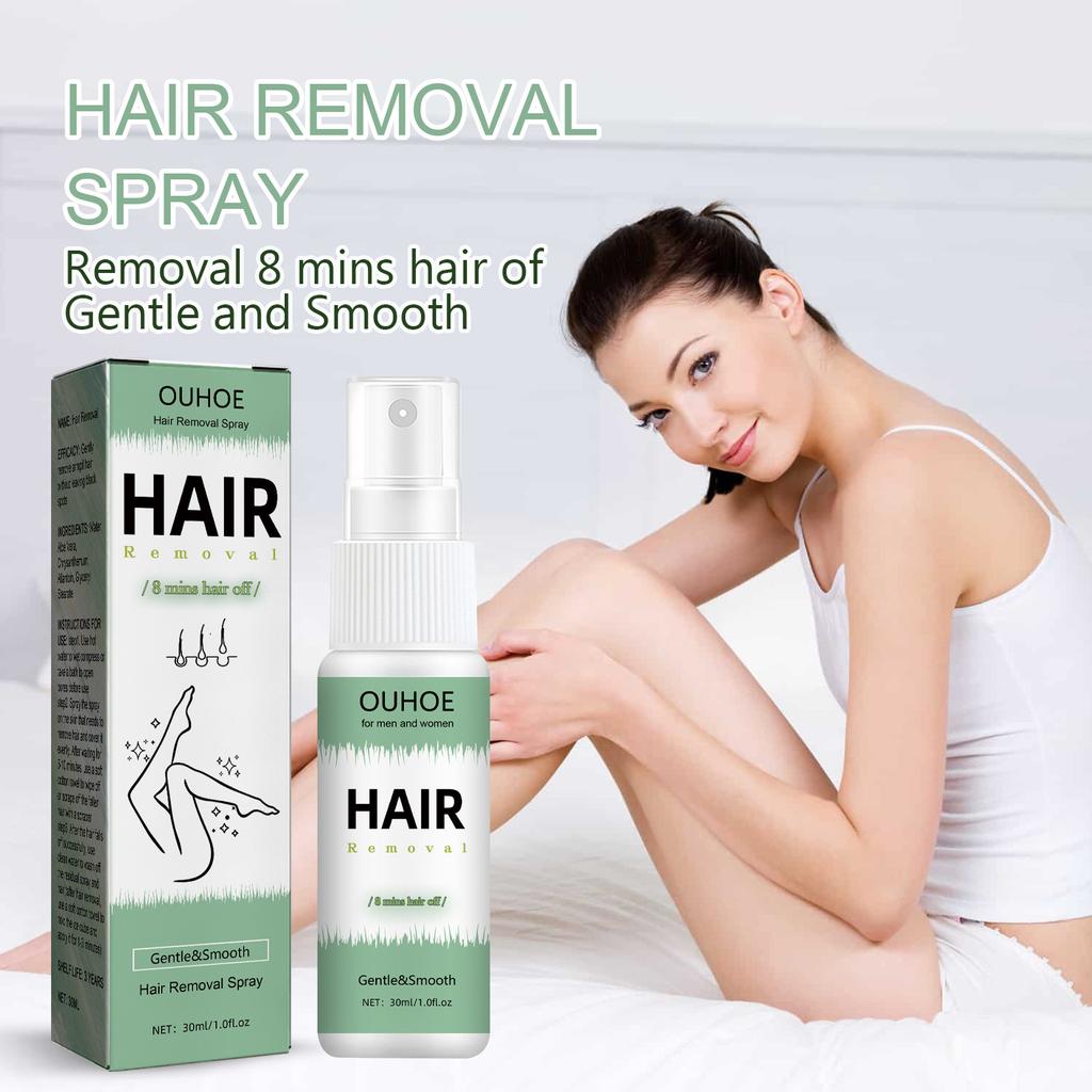 30ml Hair Removal Spray, 8 Minutes Hair Removal Spray Natural Body Hair Remover, Gently Inhibits Hair Growth For Arm, Legs, Armpits, Armpits