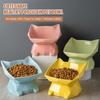 Миска для кошек с высокими ножками, ромбовидные миски для кошек и собак, защитные шейные миски для корма для домашних животных, керамические принадлежности для кормления домашних животных, миска для десерта для домашних животных