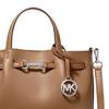 Michael Kors MK Carson Кожаная сумка через плечо с пряжкой-лошадкой Маленькая женская сумка Коричневая 35S5S2ZS5T-229