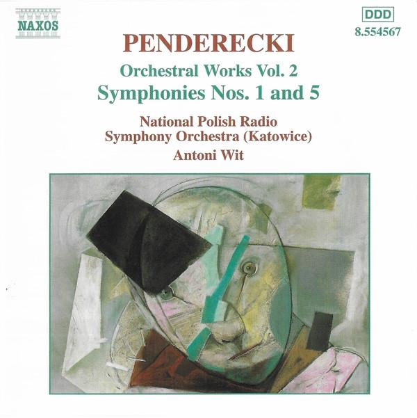 CD КШИШТОФ ПЕНДЕРЕЦКИЙ, НАЦИОНАЛЬНЫЙ ОРКЕСТР - Оркестровые произведения Том. 2 - Симфония 8554567 Naxos 2000 Европа Классика Б/У
