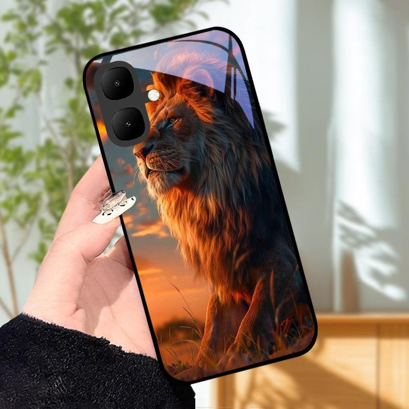 Для Infinix Smart 10 X6725 Чехол Закаленное Стекло Ударопрочная Задняя Крышка Чехлы Для Телефона Для Tecno Pop 10 Защитный Чехол Для Камеры Fundas
