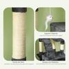 Cat Scratching Tree, 173 cm, 4 Platforms, 2 Caves, 3 Beds, Sisal Posts, Gray