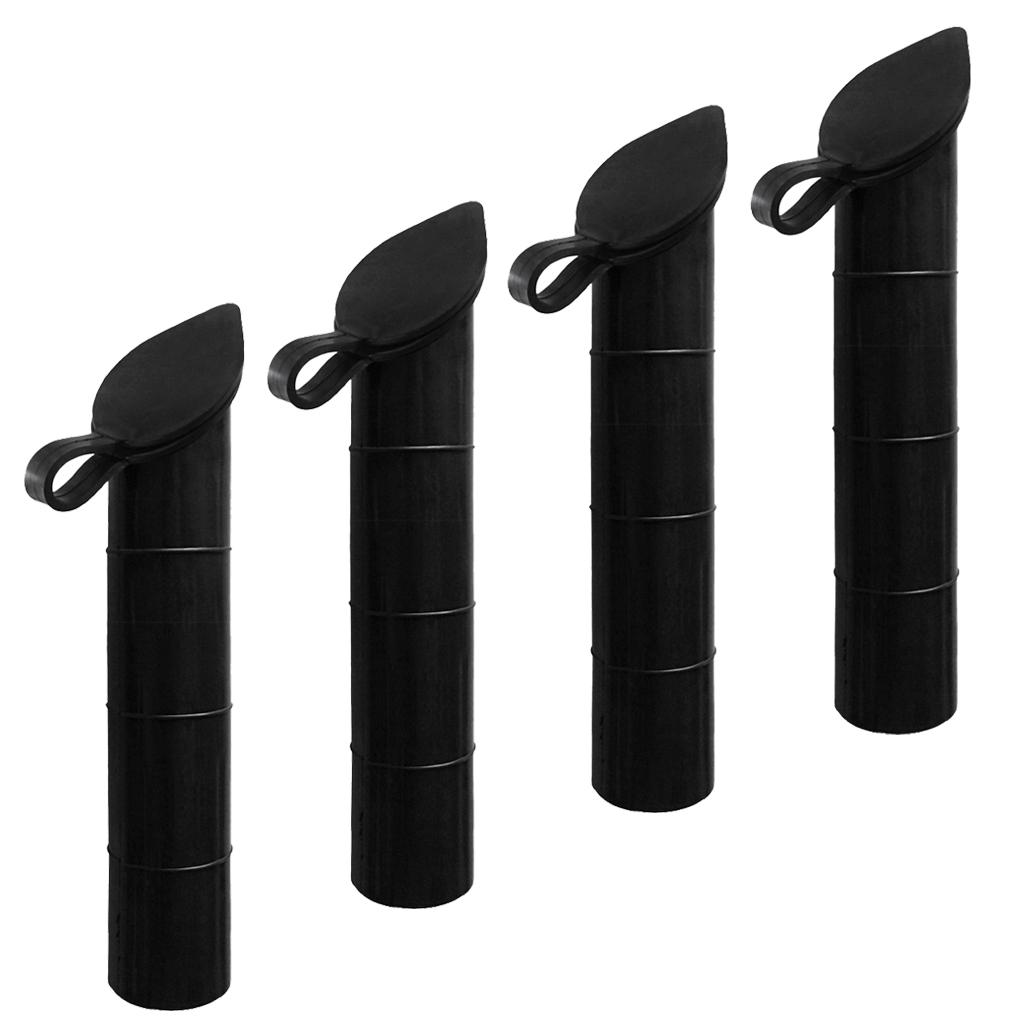 4 Pieces Boat Yacht Fishing Rod Holder Pole Rest Bracket Inner Tube Liner Sleeve