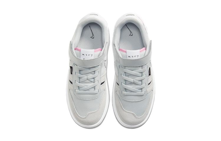 Nike Кеды для скейтбординга для детей, низкие, тип "Сквош", цвет "Туманно-серый", для детей возрастом от 3 до 7 лет, CJ4120-002