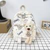 Adorable Cute Bear Print Canvas Backpack For Boys And Girls Age 3 To 6 Years