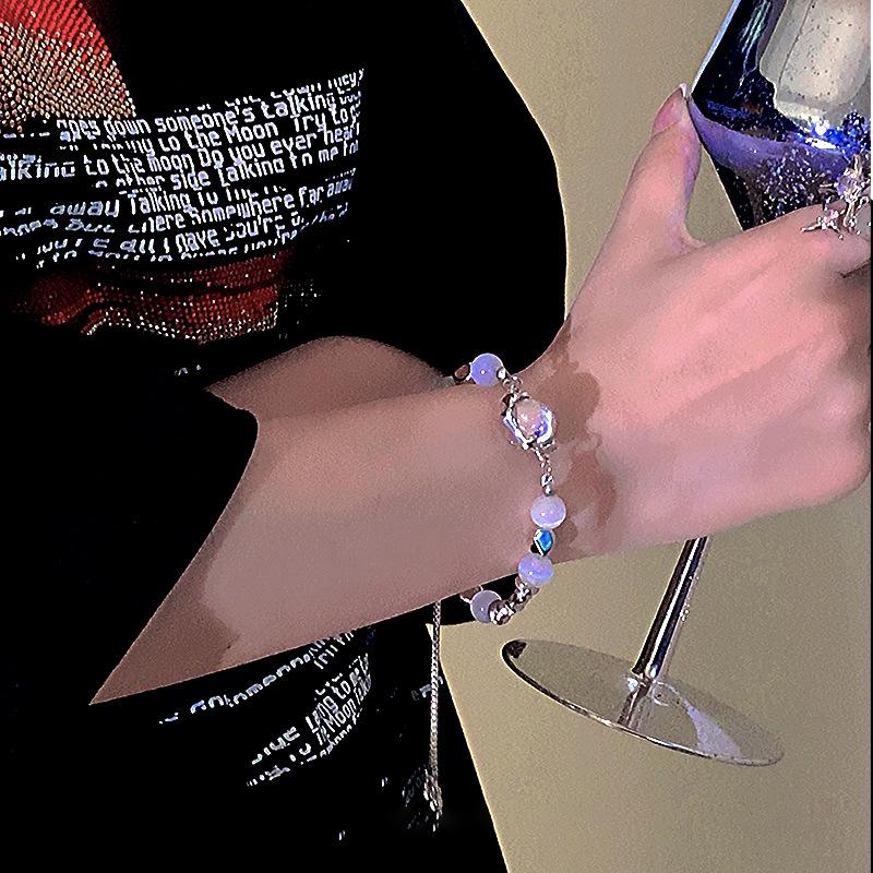 Cat's Eye Starburst Couple Bracelet: Cool Style, Summer Design, Light Luxury Jewelry for Women & Men