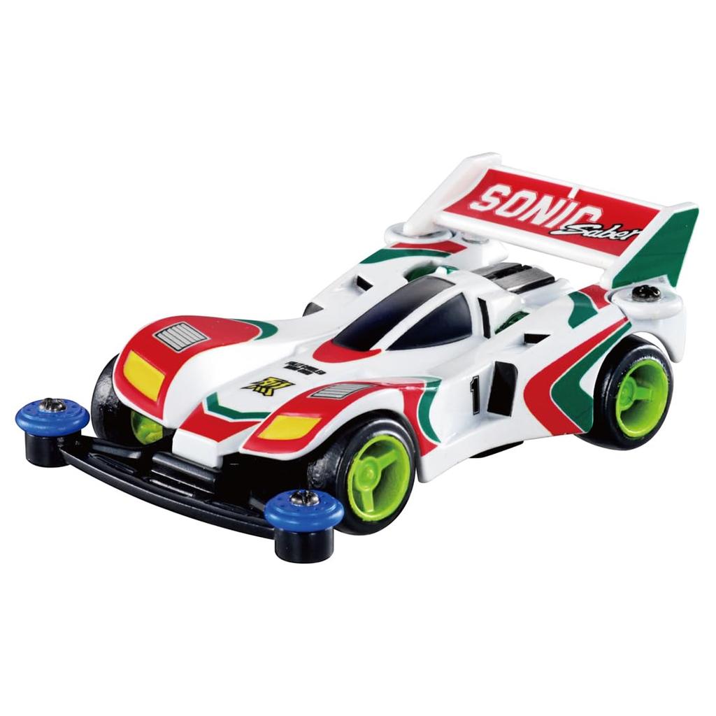 Takara Tomy Tomica Premium Unlimited Bakusou Brothers Let's & Go!! Sonic Saber Mini 4WD Car Toy for Ages 6 and Up
