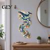 Wall Mounted Whale Lamp 2D Acrylic Ocean LED Decor, Nautical Sea Animal Art Decorative Light for Cafe with Warm Light, Coastal Style Ornament