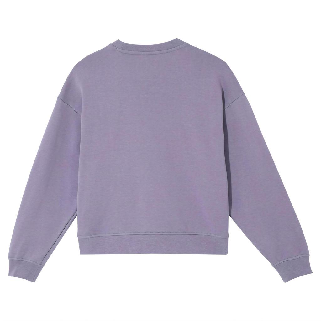 Puma Comfortable Breathable Round Neck Pullover Long Sleeve Sweatshirt Women Sweatshirt Purple 632536-90