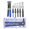 86PCS Rivet Nut Tool Kit Set Blind Rivet Nut Hand Riveter Wrench Threaded Insert Tool Rivet Nut Gun
