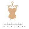 MDF Wood Shape Corset