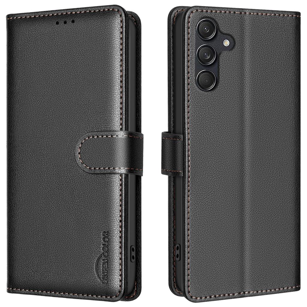 BINFEN COLOR BF32 For Samsung Galaxy A16 5G/A16 4G Leather Case Wallet RFID Blocking Phone Cover