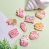 Kawaii Resin Cherry Blossom Dessert Food Play Flatback Cabochon Craft Fit Phone Case Decoration DIY Hair Accessories
