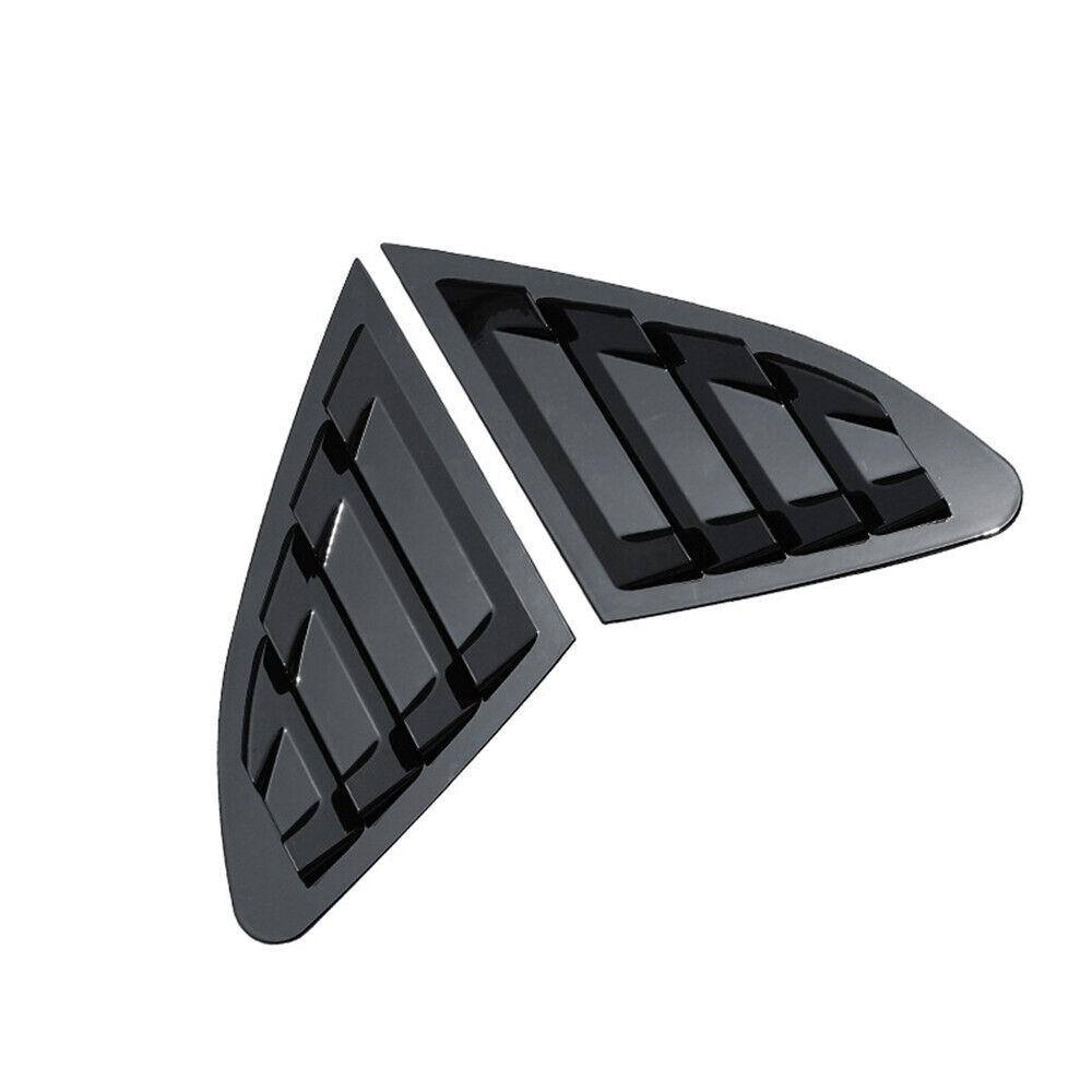 For Chevrolet Malibu 2016-2025 Car Rear Louver Window Side Shutter Cover Trim Sticker Vent Scoop ABS Carbon Fiber Accessories