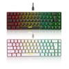 RGB Backlit 68-Key Wired Gaming Keyboard with Mechanical Feel & ABS Material